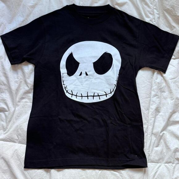 Disney Other - Nightmare before christmas black graphic tee sz s mall goth emo hot topic y2k